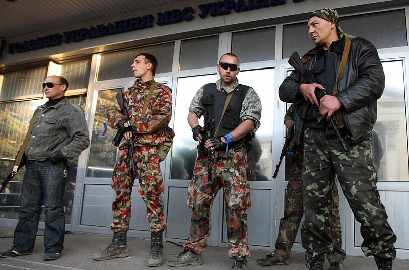 Auf wen hören sie - wenn überhaupt? Separatisten in Lugansk.