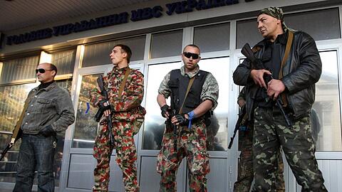 Auf wen hören sie - wenn überhaupt? Separatisten in Lugansk.