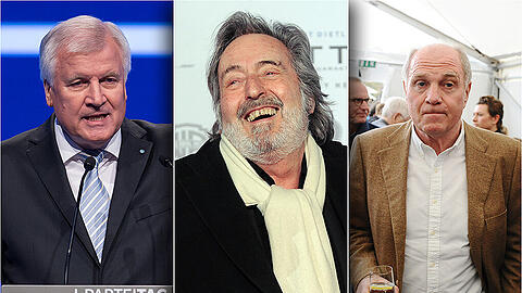 Der bayerische Ministerpräsident Horst Seehofer, Münchens Star-Regisseur Helmut Dietl und Bayerns ehemaliger Präsident Uli Hoeneß (v.l.): Der bayerische Jahresrückblick in der Übersicht. Teile der Chronik in der Bilderstrecke zum Durchklicken.