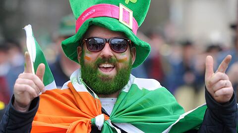 Die Parade zum St. Patrick's Day in München.