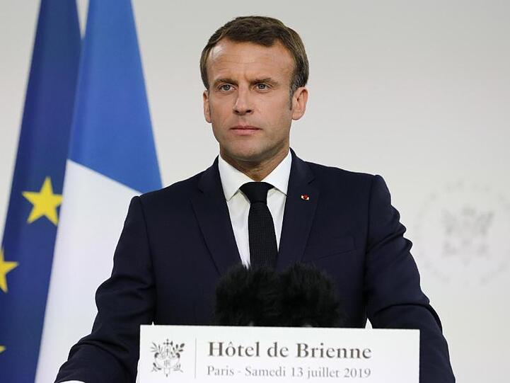 Frankreichs Präsident Emmanuel Macron will Militär im Weltall.
