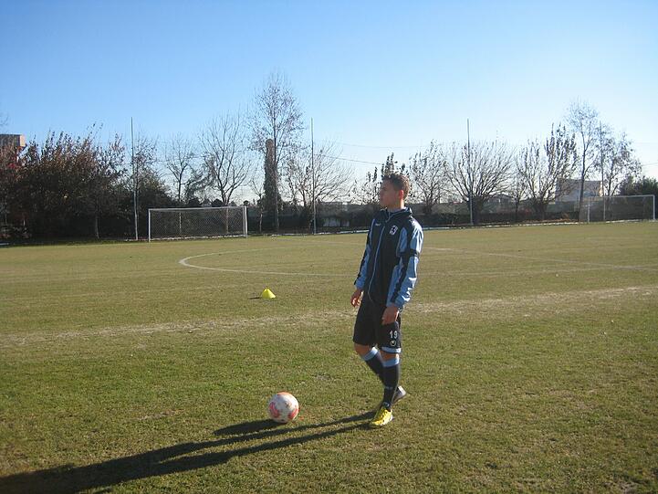 Die erste kleine Trainingseinheit in Brescia: Die Löwen in Brescia