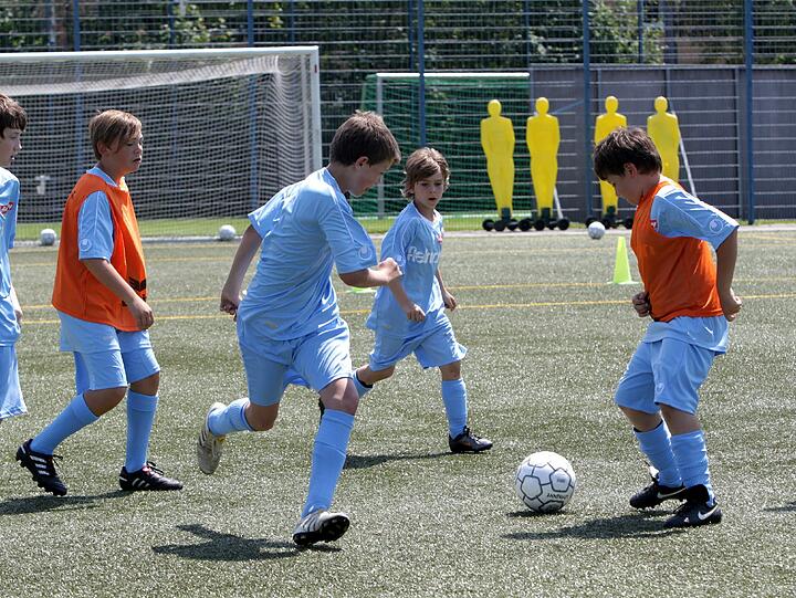 Am Vormittag wurden die Grundlagen trainiert &ndash; mal mit, mal ohne Ball. Die Bilder vom Fielmann-Camp beim TSV 1860