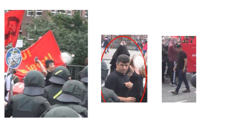 Schläger und Randalierer, die bei der "G20 not Welcome"-Demo in Zusammenstößemit der Polizei verwickelt waren.