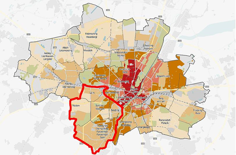 Süd-West (Sendling, Sendling-Westpark, Thalkirchen-Obersendling-Forstenried-Fürstenried-Solln, Hadern, Laim): 13,95 Euro &ndash; zwischen 11,10 und 23 Euro.