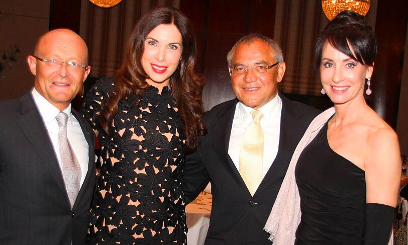 Von links: Michael A. Popp (Phytokids), Moderatorin Alexandra Polzin, Felix Magath und Anna Maria Kaufmann.