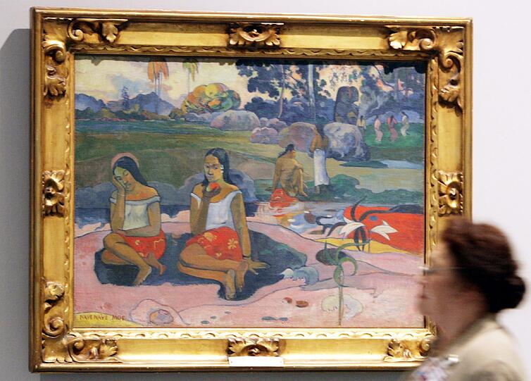 Paul Gauguins (1848-1903) Südsee Bilder: Darunter "Nave Nave Moe. Wunderquell" (Bild) aus dem Jahr 1894. Das wohl teuerste Bild aus dieser Reihe ist aber das Werk "Te Poipoi" - es wurde 2007 in New York für 39,2 Millionen Dollar verkauft.