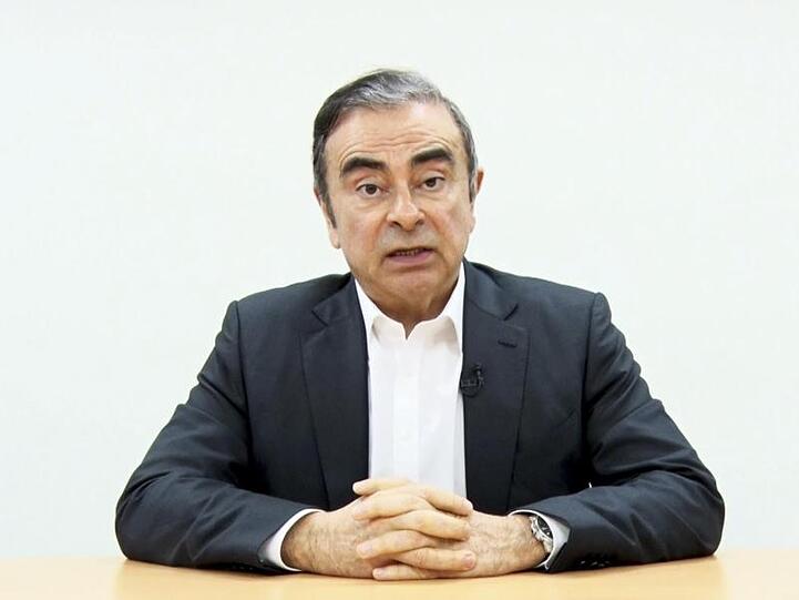 In einer Videobotschaft hat Carlos Ghosn Anschuldigungen gegen mehrere Manager erhoben.