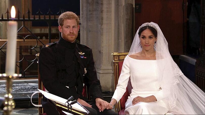 Das Brautkleid von Meghan Markle war mit 53 Blüten bestickt