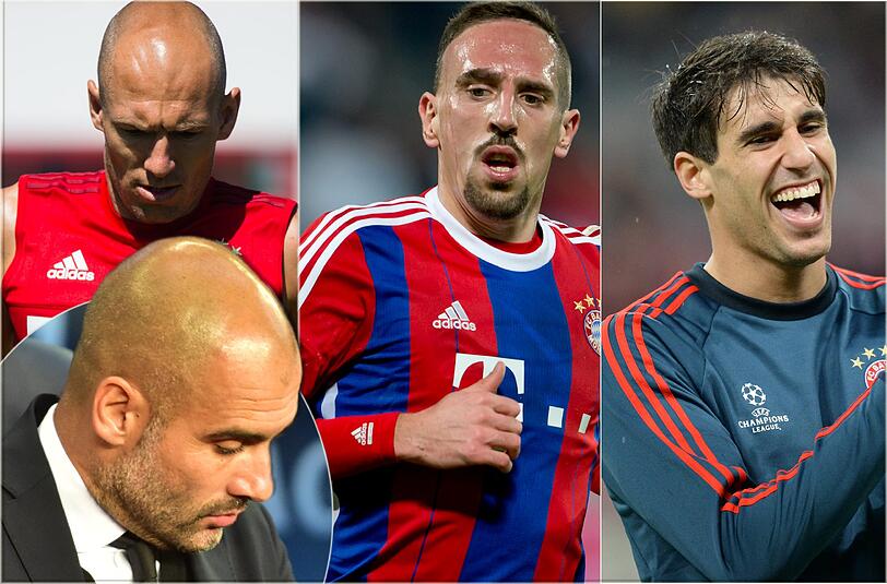 Pep Guardiola träumt von einem fitten Arjen Robben, Franck Ribéry und Javier Martinez.