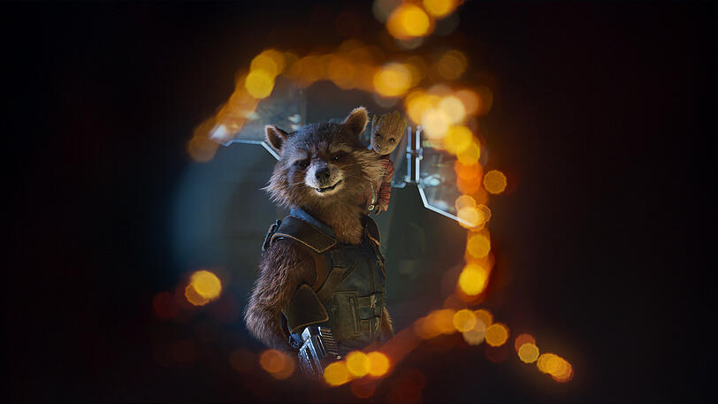Der tierisch gefährliche Rocket (links) und Baby Groot in 2Guardians of the Galays Vol. 2".