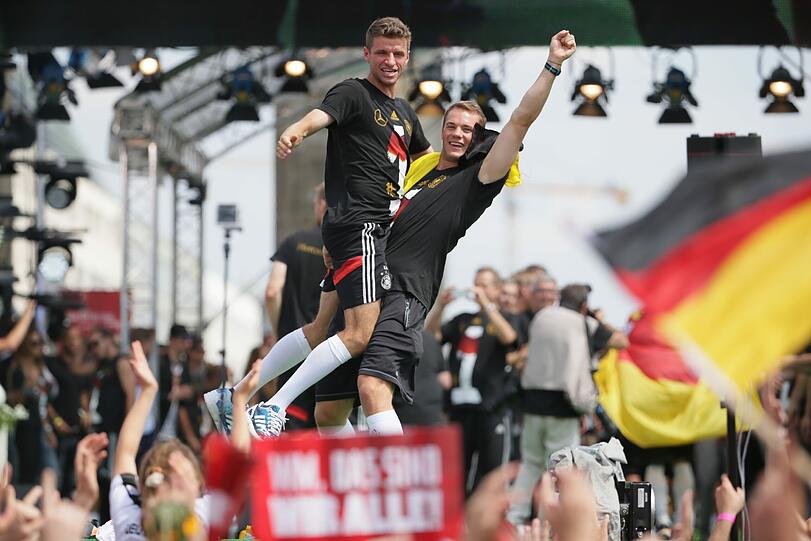 Die Weltmeister feiern am Brandenburger Tor. Die Bilder von der Fanmeile.