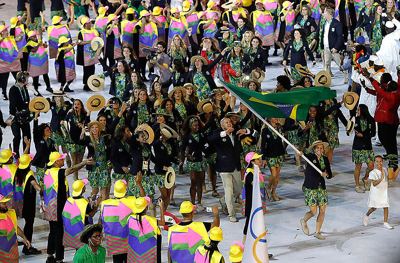 Beeindruckende Eröffnungsfeier der Olympischen Spiele in Rio. Die Bilder aus dem Maracana-Stadion.