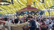 Italiener feiern auf der Wiesn