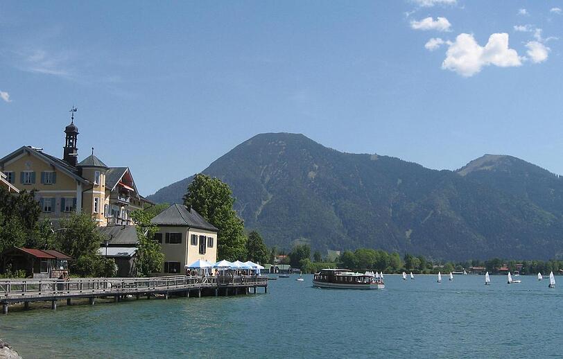 Der Wallberg hoch über dem Tegernsee.