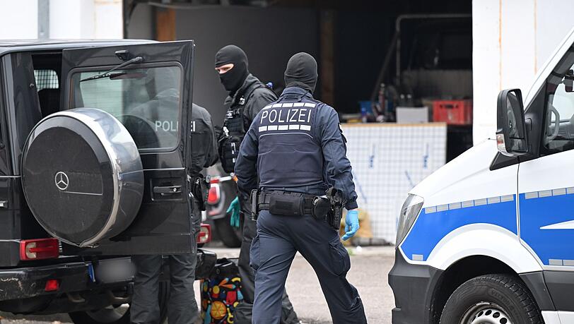 Auch in Weil der Stadt bei Stuttgart waren die Beamten im Einsatz.
