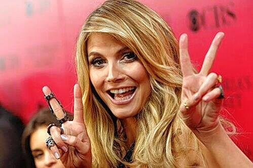 Strahlendes Lächeln: Topmodel Heidi Klum