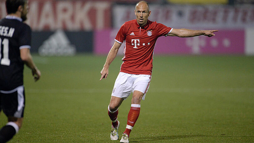 Auch Arjen Robben war nur in der ersten Hälfte am Ball.