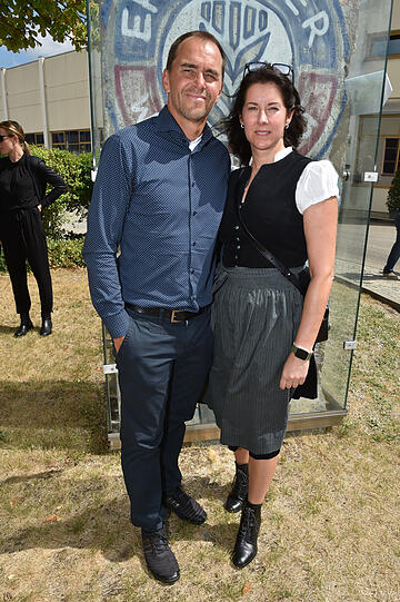 Biathlet Michael Greis mit Frau Alexandra