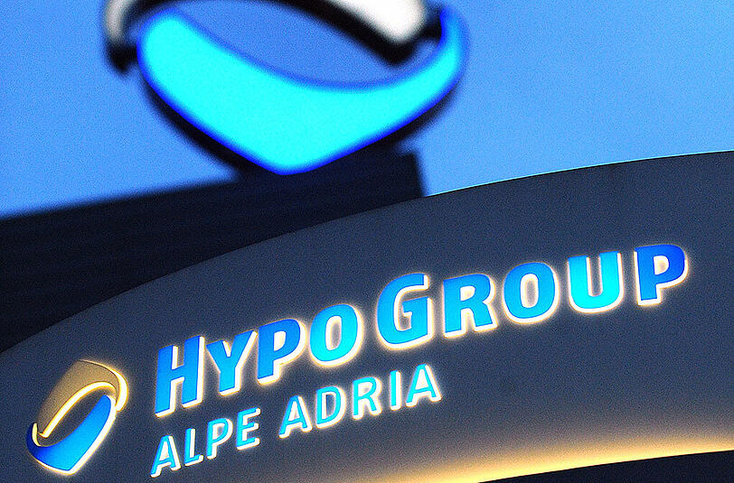 Hypo Alpe Adria Bank in Klagenfurt. Ein Schuldenschnitt ist vorerst von Österreichs Verfassungsgericht gekippt worden.
