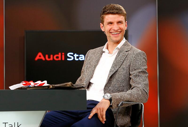 Thomas Müller beim Audi Star Talk