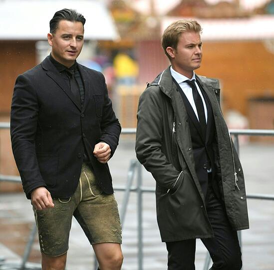 Andreas Gabalier (l.) und Nico Rosberg.
