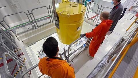 Die Forschungs-Neutronenquelle Heinz Maier-Leibnitz (FRM II) der Technischen Universität München in Garching.