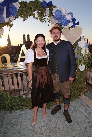 Schauspielerin Lena Meckel mit Ehemann David Helmut