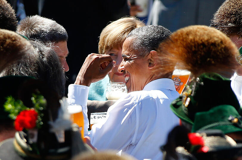 G7-Auftakt auf Schloss Elmau. Die Bilder von Merkel, Obama und Co.
