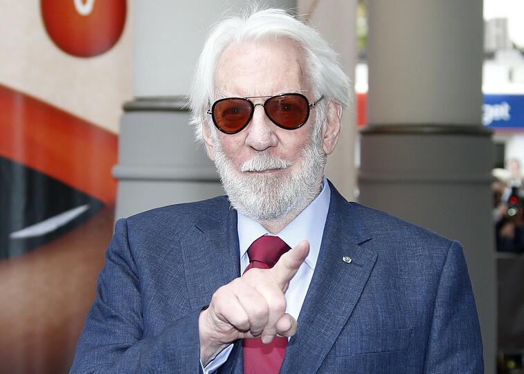 Zeitlos cool: Jury-Mitglied Donald Sutherland.
