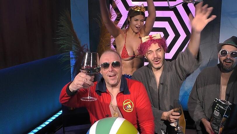 Rainer Gottwald (l.) gewinnt "Promi Big Brother".
