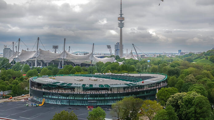 Zuwachs für den Olympiapark: Der SAP Garden nimmt 2024 den Betrieb auf.