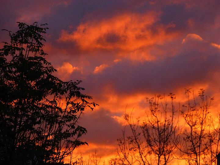 Morgenrot am Strehleranger.