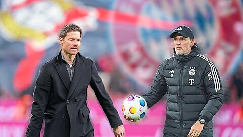 Erster gegen Zweiter oder Shootingstar gegen Taktik-Fuchs: Xabi Alonso (l.) will im Top-Spiel den Vizekusen-Fluch brechen, Thomas Tuchel die Verhältnisse in der Bundesliga aus Münchner Sicht gerade rücken.