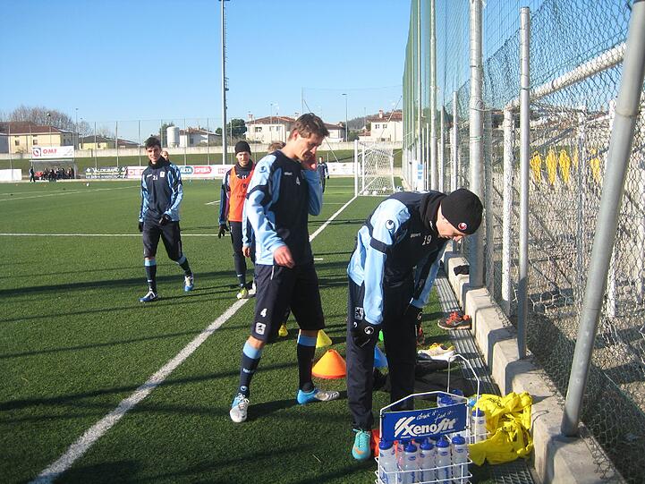 Die Löwen im Trainingslager in Brescia.