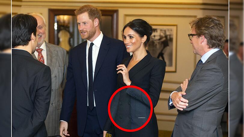 Meghan Markle am Mittwoch in London: Schwanger oder Wohlstandsbäuchlein?