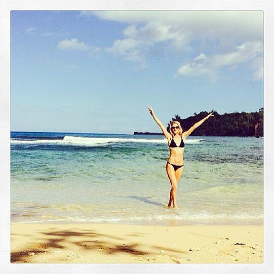 Das Supermodel Rosie Huntington-Whiteley auf Hawaii.