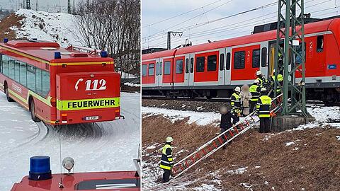 Rund 150 Passagiere saßen in S-Bahnen fest, die Feuerwehr musste evakuieren. Die Bilder.