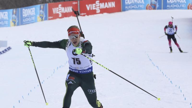 Roman Rees sprintete beim Biathlon-Weltcup in Soldier Hollow auf den dritten Platz. Roman Rees sprintete beim Biathlon-Weltcup in Soldier Hollow auf den dritten Platz.