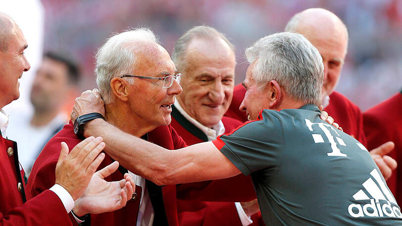 Legenden unter sich: Franz Beckenbauer (links) und Jupp Heynckes.