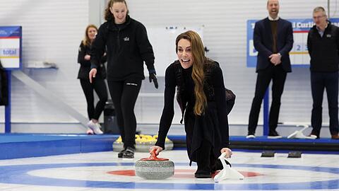 Prinzessin Kate beim Curling in Stirling.