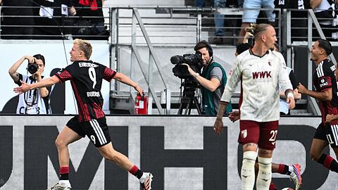 Jonathan Burkardt traf f&uuml;r Eintracht Frankfurt zur fr&uuml;hen F&uuml;hrung.