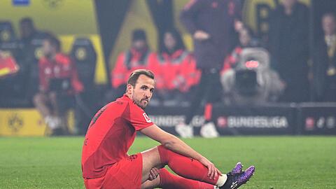 Verletzte sich beim 1:1 gegen Dortmund: Harry Kane. Wer könnte ihn jetzt ersetzen?  FCB-Legende Jean-Marie hat eine klare Meinung.