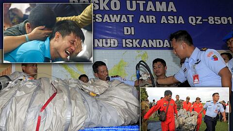 Die Suchtrupps finden immer mehr Leichen und Teile der abgestürzten AirAsia-Maschine