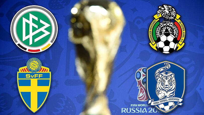 In der WM-Vorrunde trifft Deutschland auf Mexiko, Schweden und Südkorea.