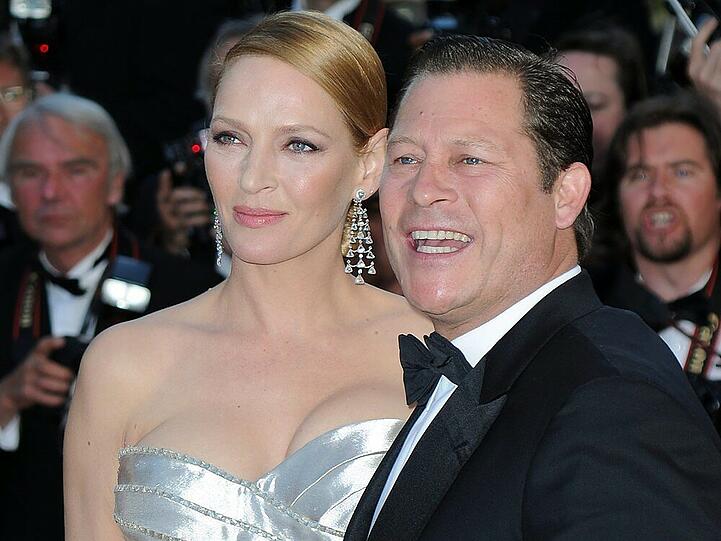 Ex-Paar, aber Eltern: Uma Thurman und Arpad Busson