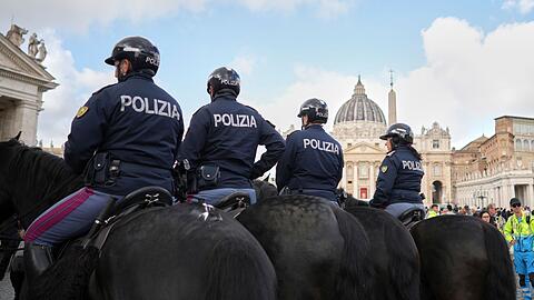 Die Polizei in Rom ist im Großeinsatz.