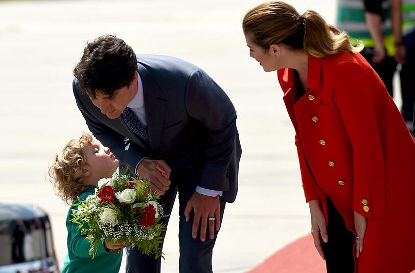 Kanadas Premierminister Trudeau mit Familie in Hamburg