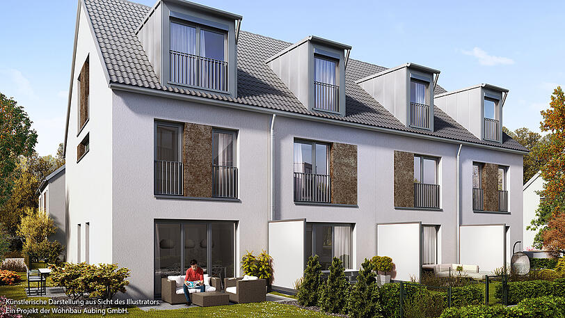Großzügiges Reihenhaus mit Satteldach