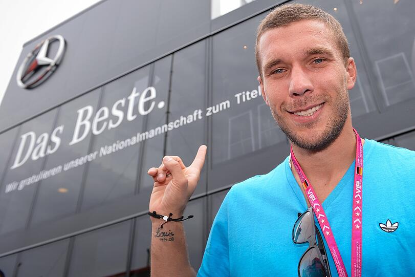 Lukas Podolski: Grüße an Michael Schumacher vom Hockenheimring